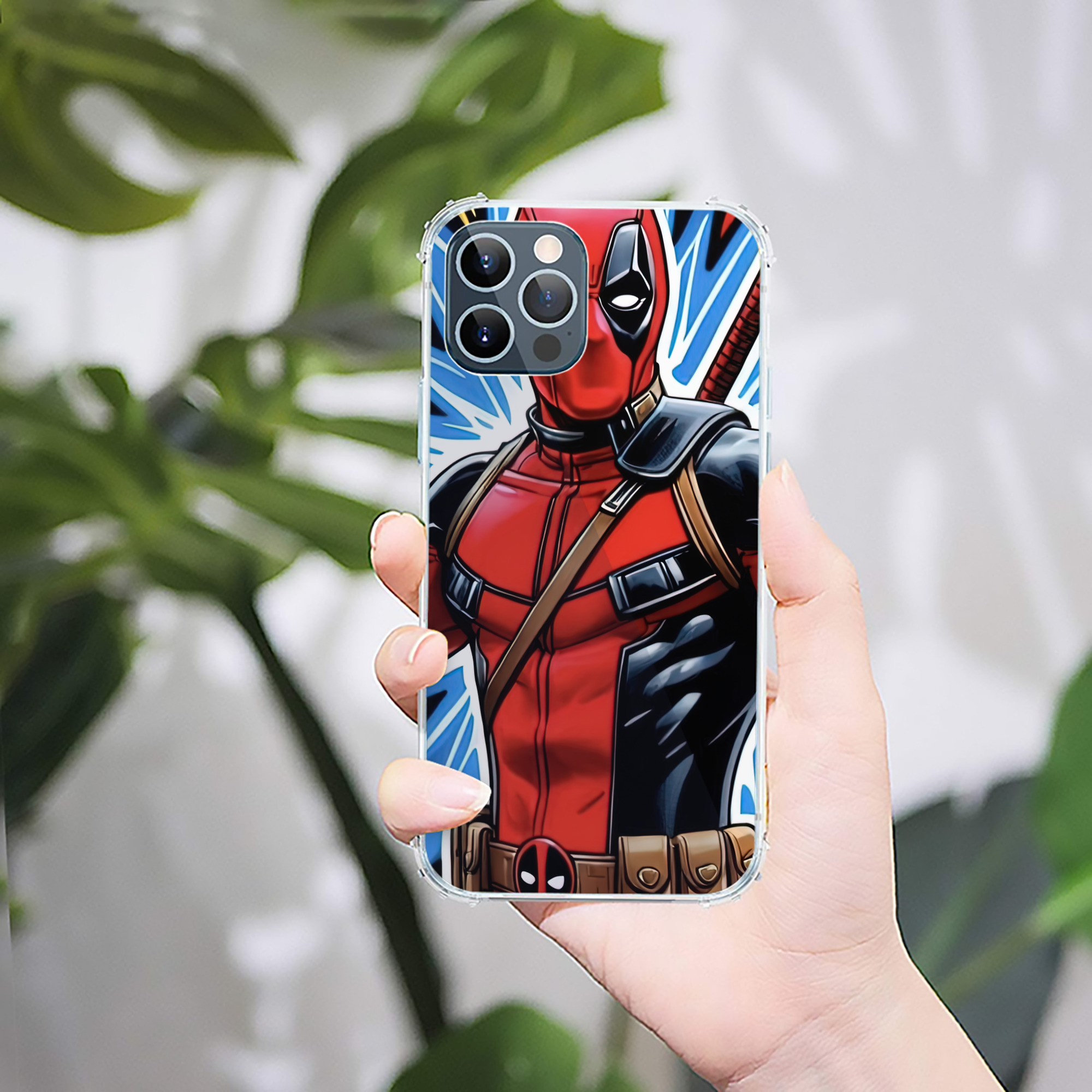 （画像用） Deadpool デッドプール 【iPhone 12シリーズ対応】透明スマホケース（クリアソフトケース）